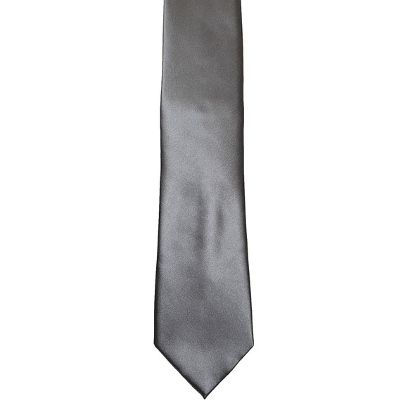 PERRY ELLIS Portfolio Men's 100% Polyester Tie Silver Gray NWT $55 - Picture 1 of 3